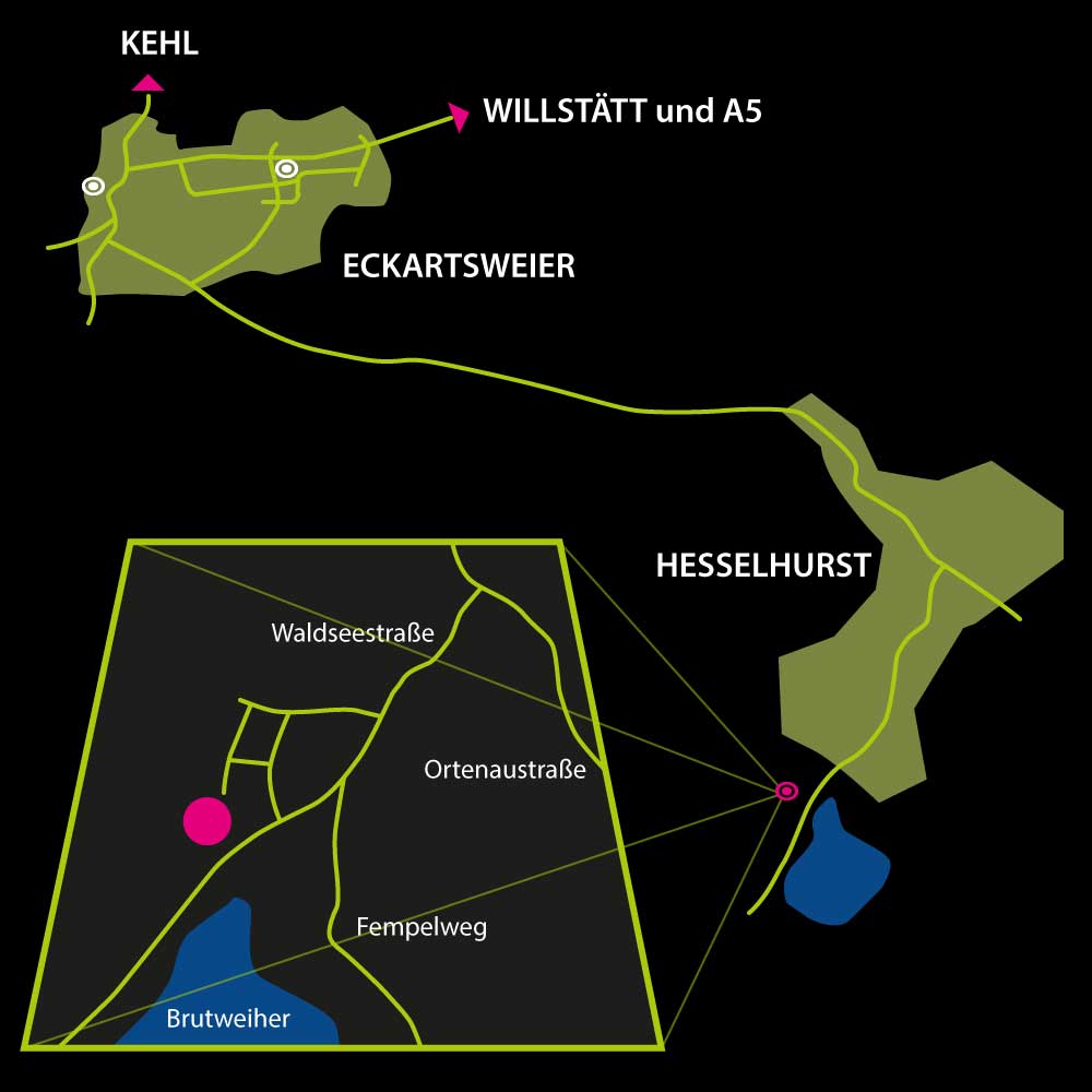 Hesselhurst-Halle-Anfahrt